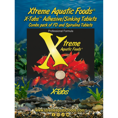 Xtreme X-Tabs, press-on and sinking tablets for community fish, plecos and bottom feeders