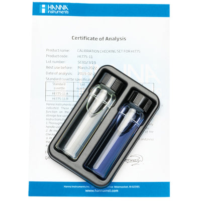 Hanna Instruments HI775-11 / 775-11 | Freshwater Alkalinity Checker HC Calibration Check Set | Freshwater
