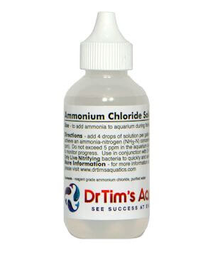 Dr. Tim’s Ammonium Chloride – Fishless Cycling Solution – 2 oz