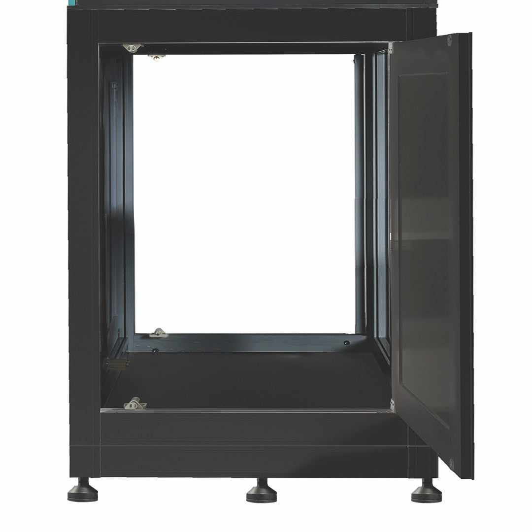Innovative Marine APS black aluminum aquarium stand with side door