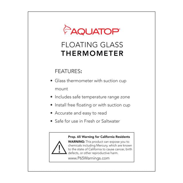 Aquatop GT-001 retail card back with feature list