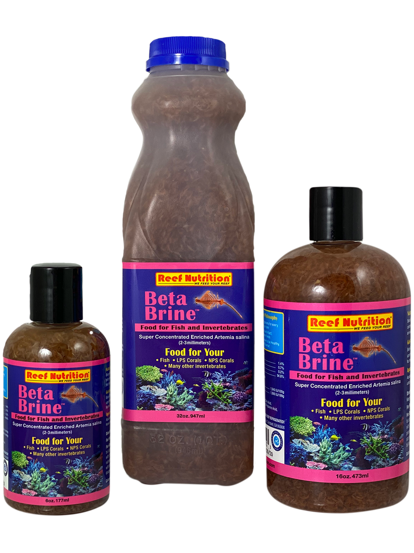 Reef Nutrition Beta-Brine brine shrimp concentrate bottle
