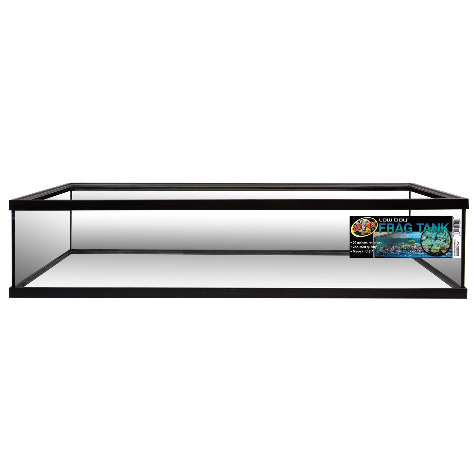 ZooMed Low Boy 50 gallon open-top frag and breeder aquarium