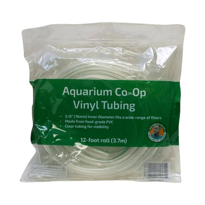 Aquarium Co-Op Clear Vinyl Tubing, 12 ft of 5/8 inch food grade PVC hose in a resealable bag