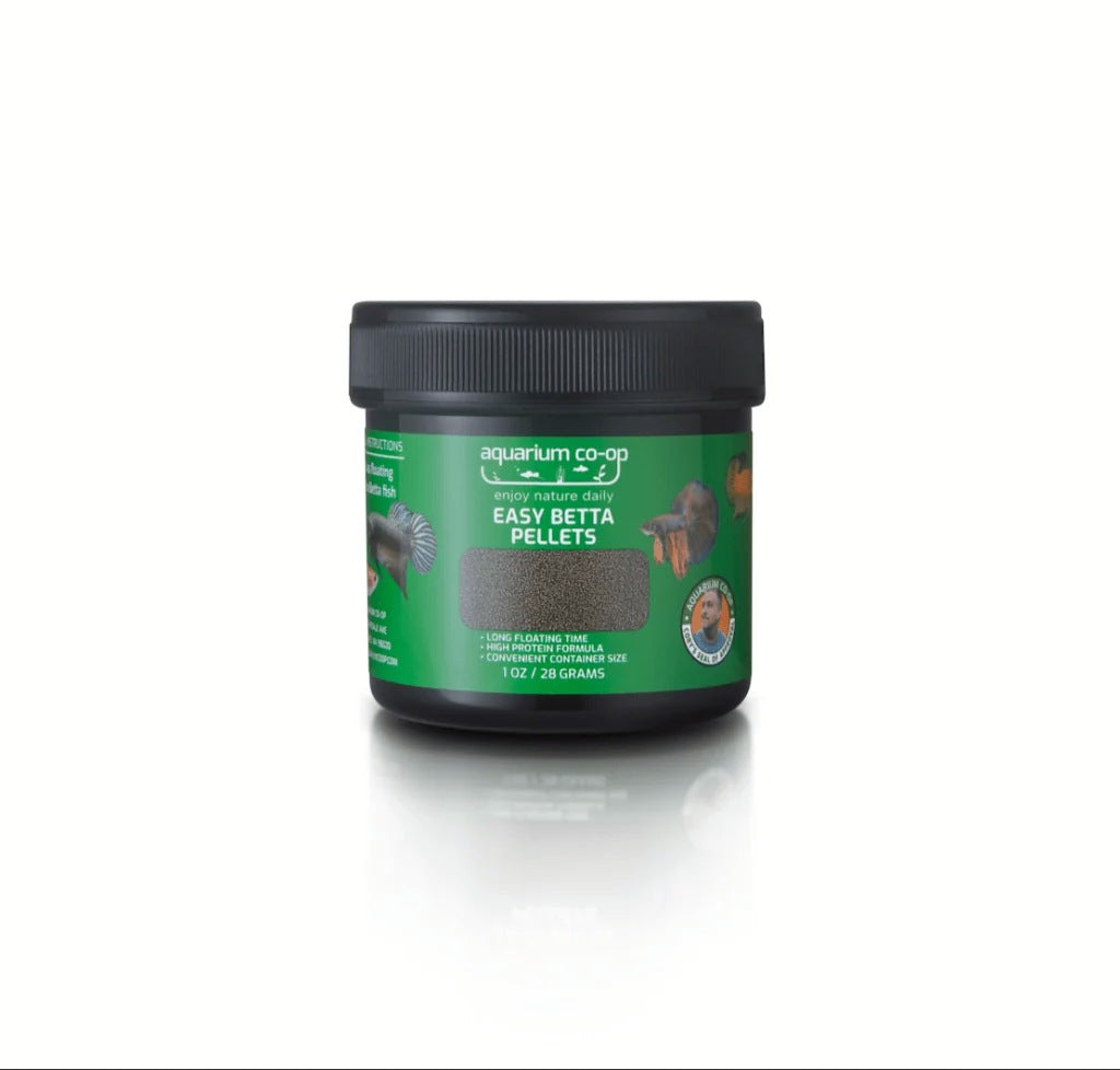 Aquarium Co-Op Easy Betta Pellets 1 oz jar