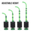 The four Green Easy Flow Sponge Filter sizes side by side showing the adjustable uplift tube height