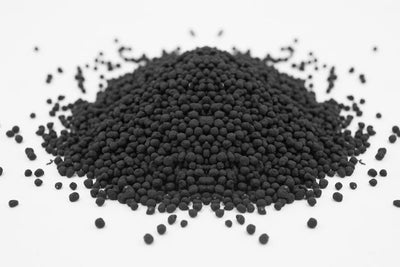 Pile of UNS Controsoil black fine granules