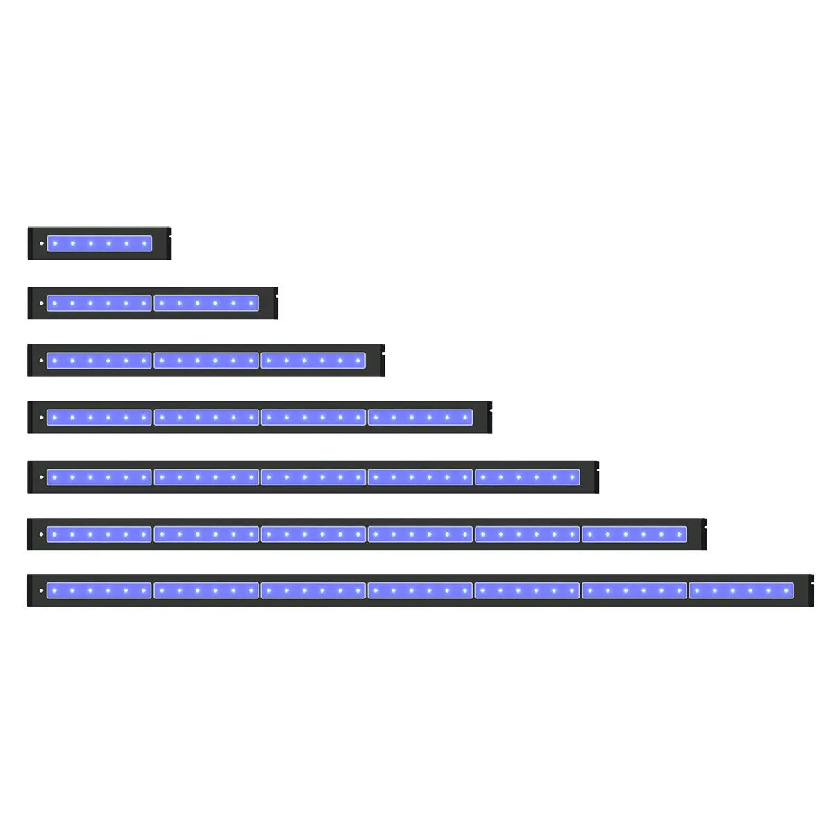 AI Blade LED strips stacked in parallel