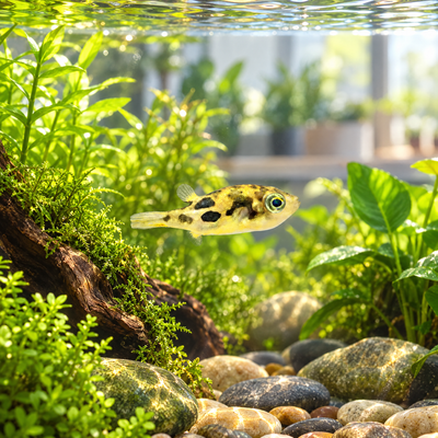 Indian Pea Puffer (Carinotetraodon travancoricus)