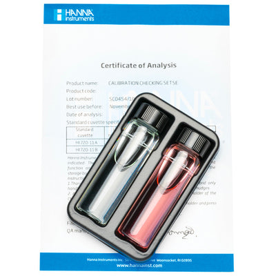 Hanna Instruments HI735-11 / 735-11 | Total Hardness Low Range Checker HC Calibration Check Set | Freshwater & Saltwater
