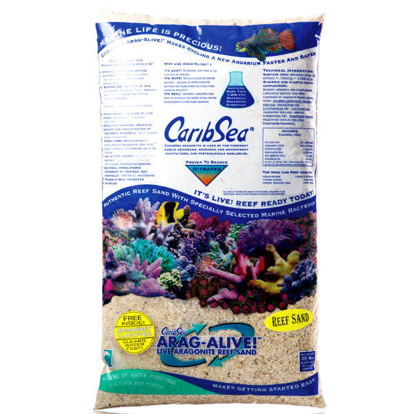 CaribSea Arag-Alive Special Grade live reef sand 1 to 2 mm