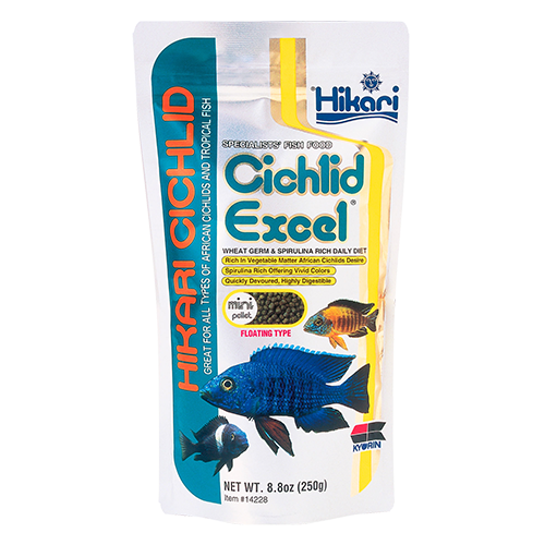 Hikari Cichlid Excel spirulina food for herbivorous cichlids like mbuna