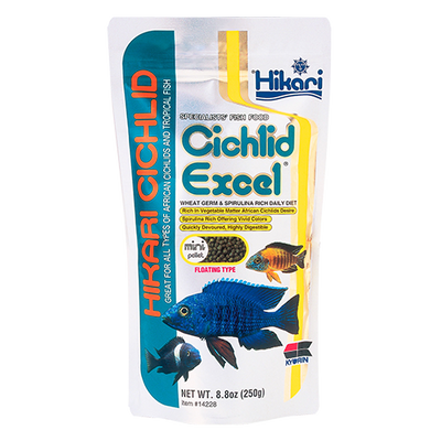 Hikari Cichlid Excel spirulina food for herbivorous cichlids like mbuna