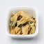 Pro Salt IQF Select Clam Strips, open tub of individually frozen clam strips