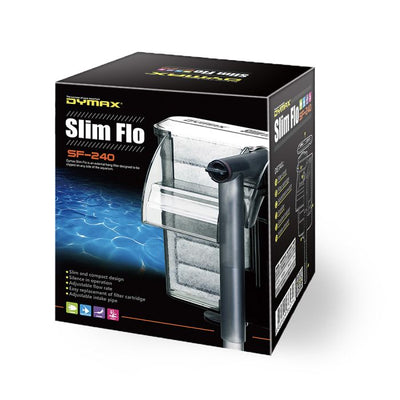 Dymax Slim Flo SF-240 – Hang-On-Back Aquarium Filter – Up to 60L