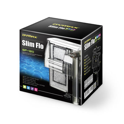 Dymax Slim Flo SF-120 – Hang-On-Back Aquarium Filter – Up to 30L