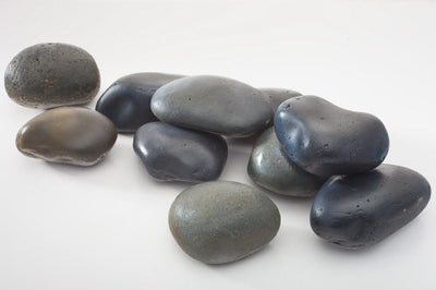 CaribSea Black River Rock smooth dark river stones for freshwater aquascaping