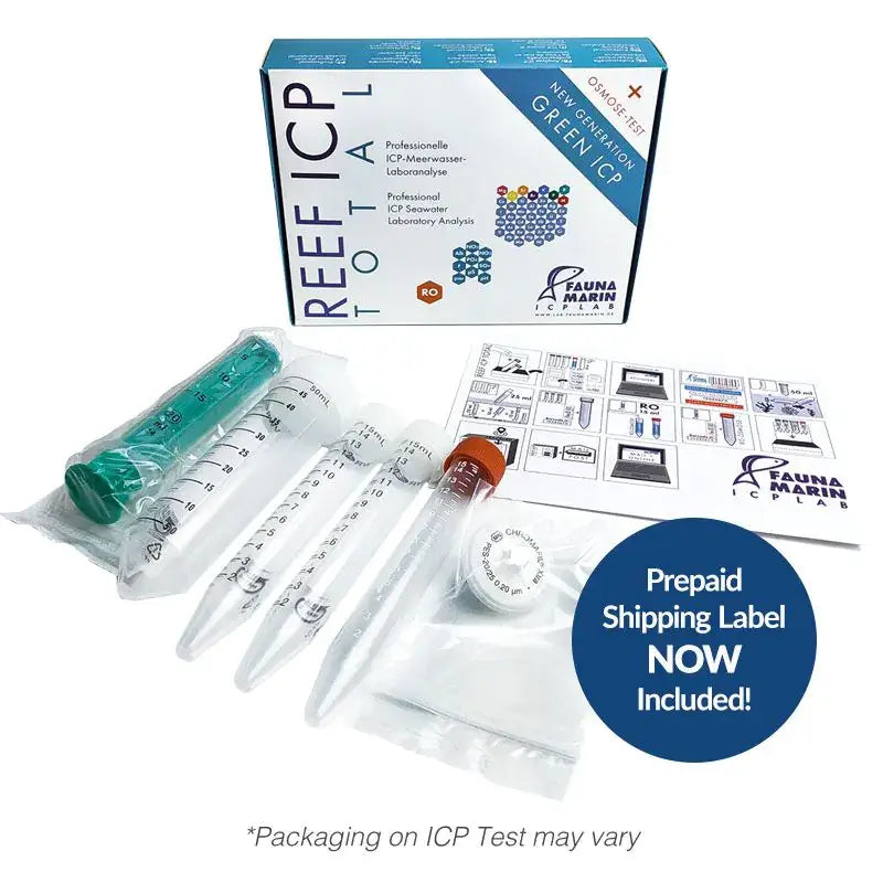 Fauna Marin ICPTSET | Reef ICP TOTAL Test Set (6 Pack) | Professional Water Analysis Kit and components.