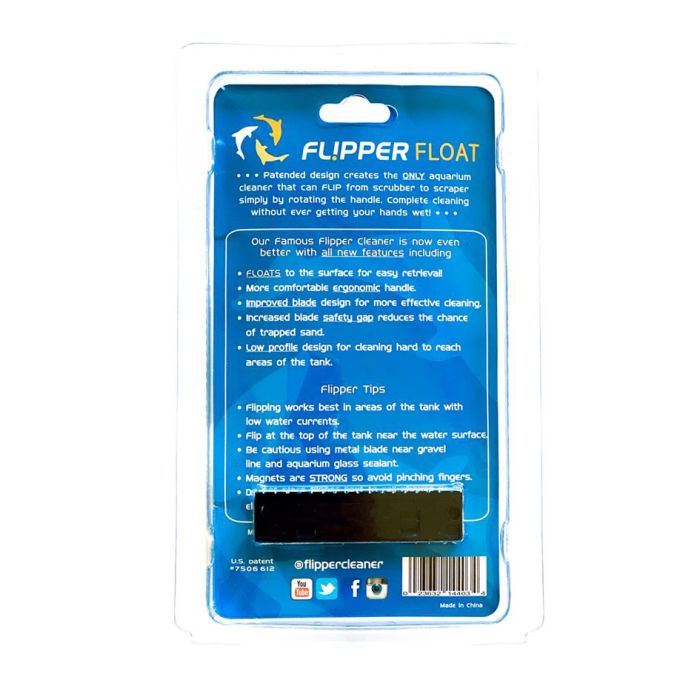 Flipper Standard Float Magnet Cleaner – Scrub, Flip, Scrape, Float
