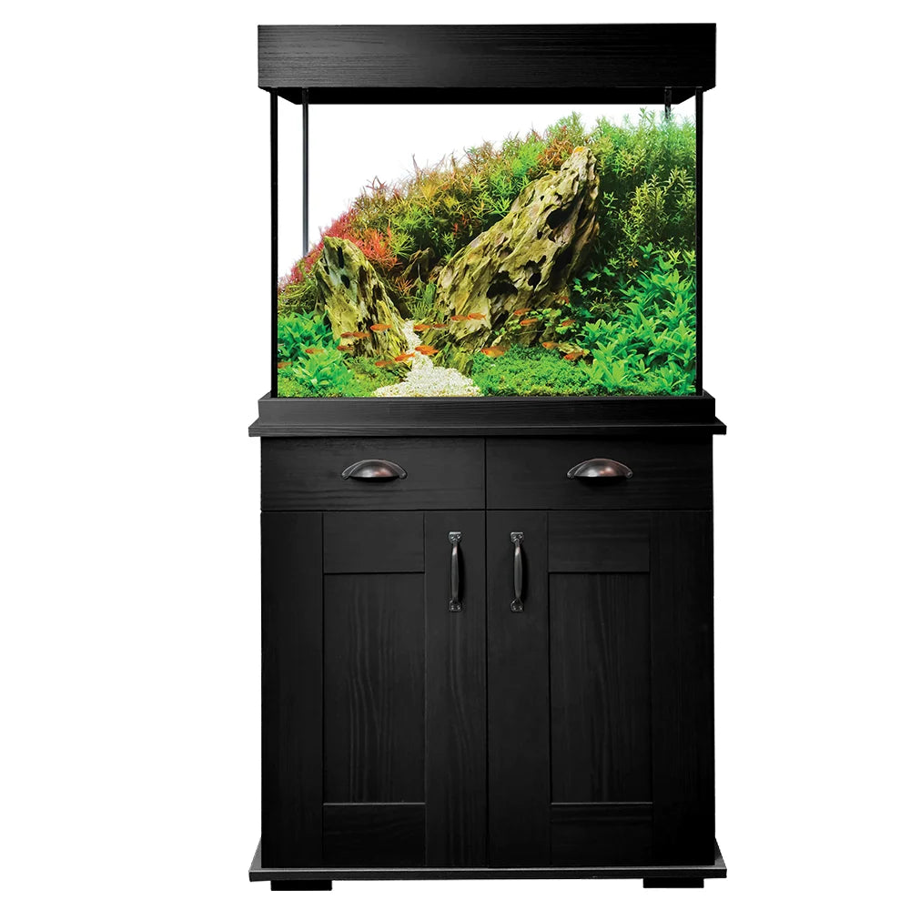 Fluval Shaker Aquarium Set Black Oak 44 Gallon