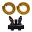 Aquatop Forza intake and output tubing with color-coded quick-disconnect valve
