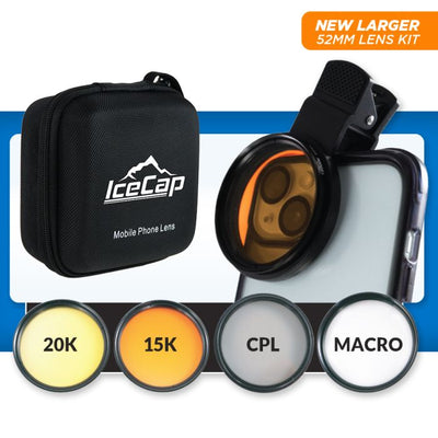 IceCap Mobile Phone Stackable Filter Lens Kit – Clip-On Camera Filters