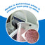 IceCap graphic showing the CO2 absorbent media is exhausted when it changes from pink to white