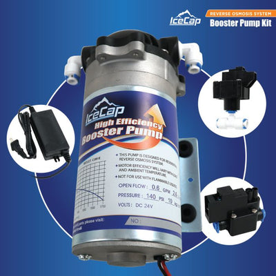 IceCap Reverse Osmosis Booster Pump Kit – Boost RO/DI Efficiency
