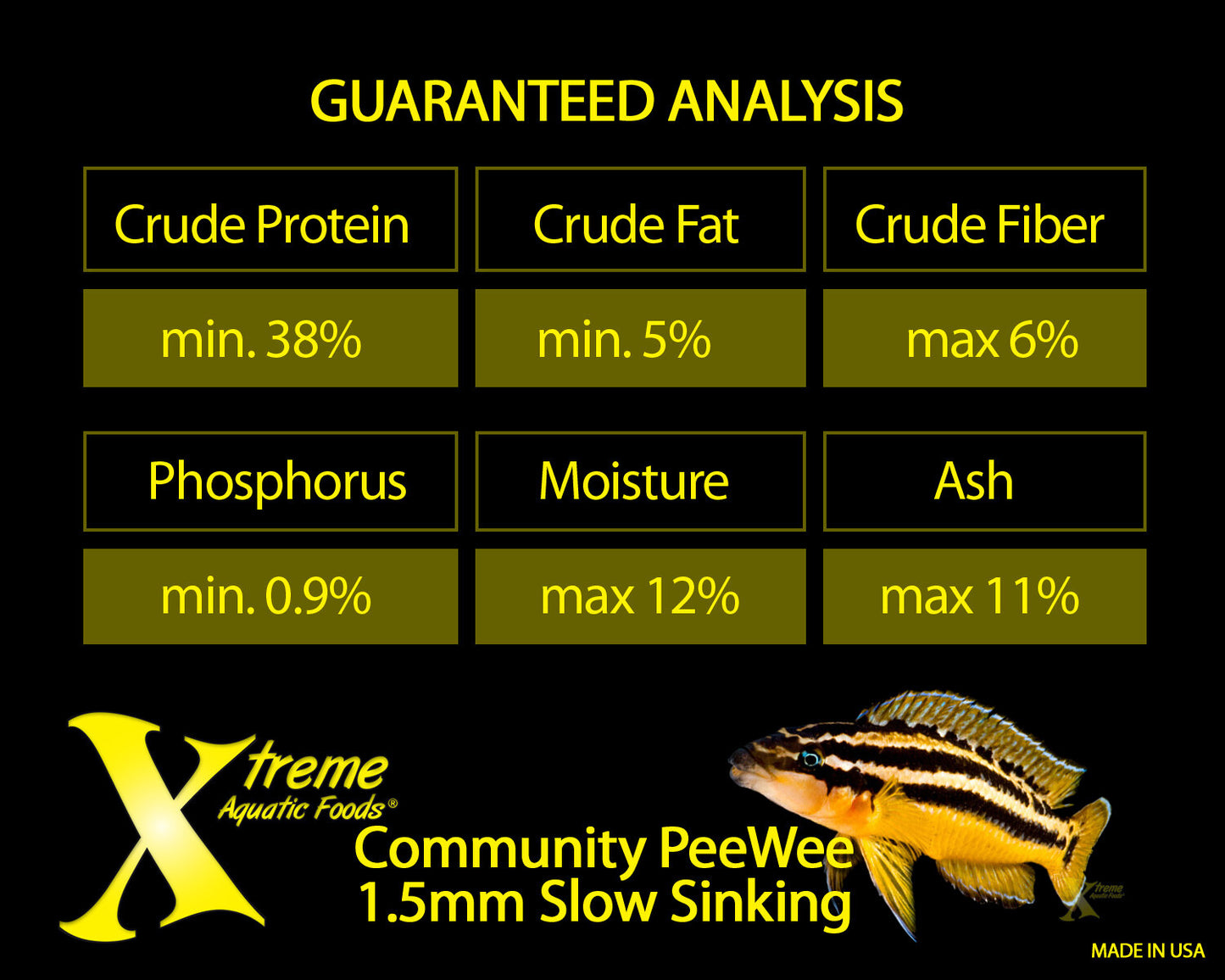 Xtreme Community PeeWee 1.5mm Slow-Sinking Pellet