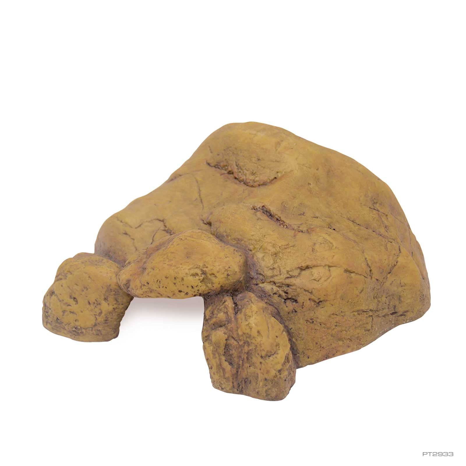 Exo Terra Reptile Cave resin rock hide, three quarter view
