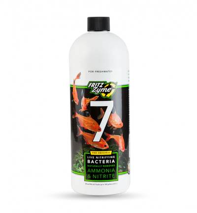 FritzZyme 7 freshwater live nitrifying bacteria - bottle for aquarium cycling and biofilter support