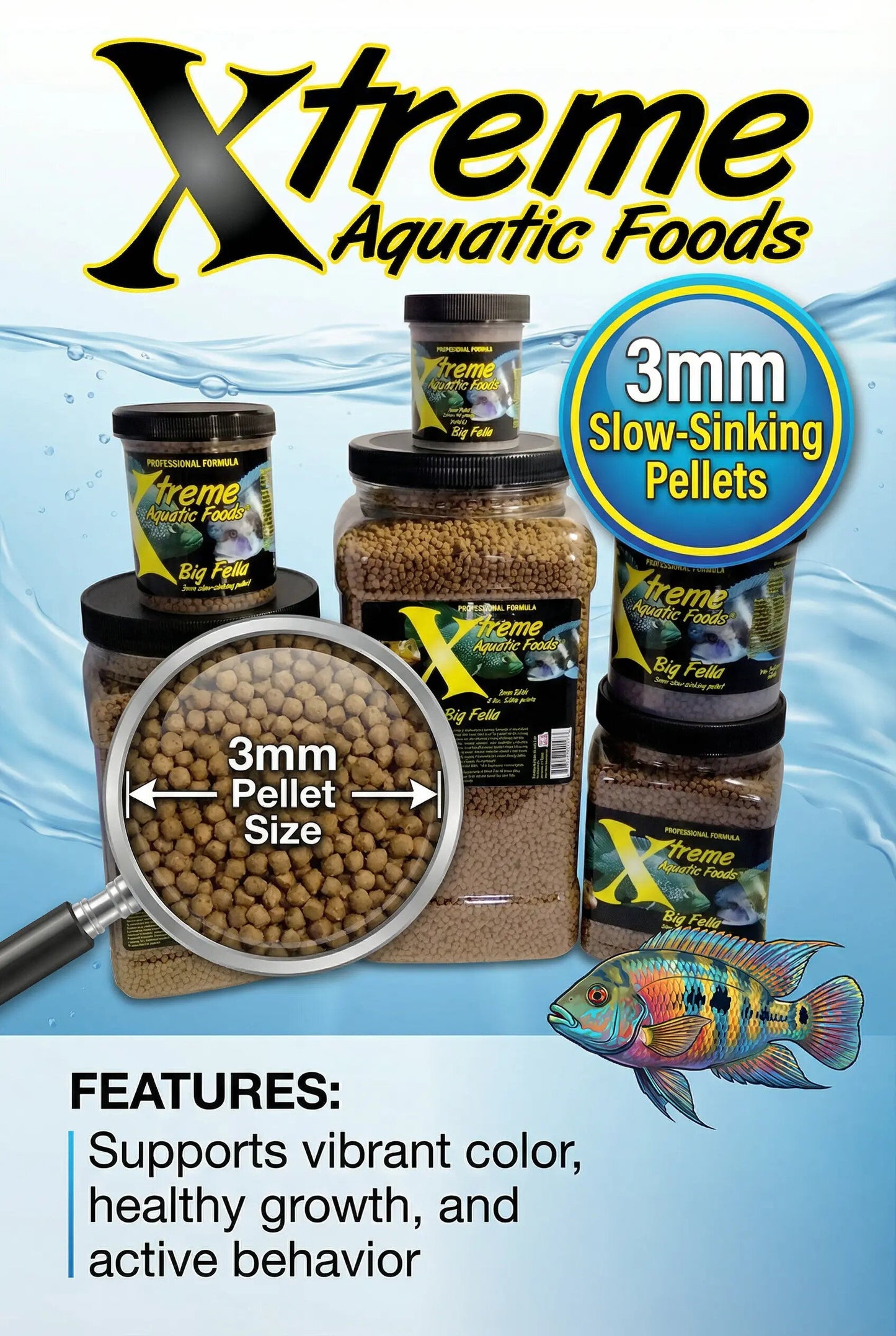 Xtreme Big Fella 3mm Slow-Sinking Pellet