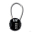 Exo Terra Terrarium Lock, black combination cable lock with three-dial code