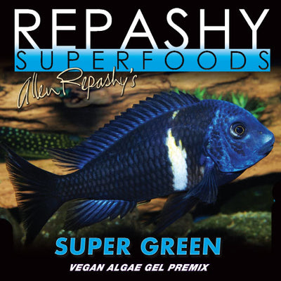 Repashy Super Green vegan algae gel premix food for herbivorous fish, shrimp, and snails