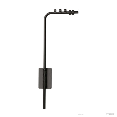 Exo Terra Light Bracket, adjustable black lamp support arm with self-adhesive glass base