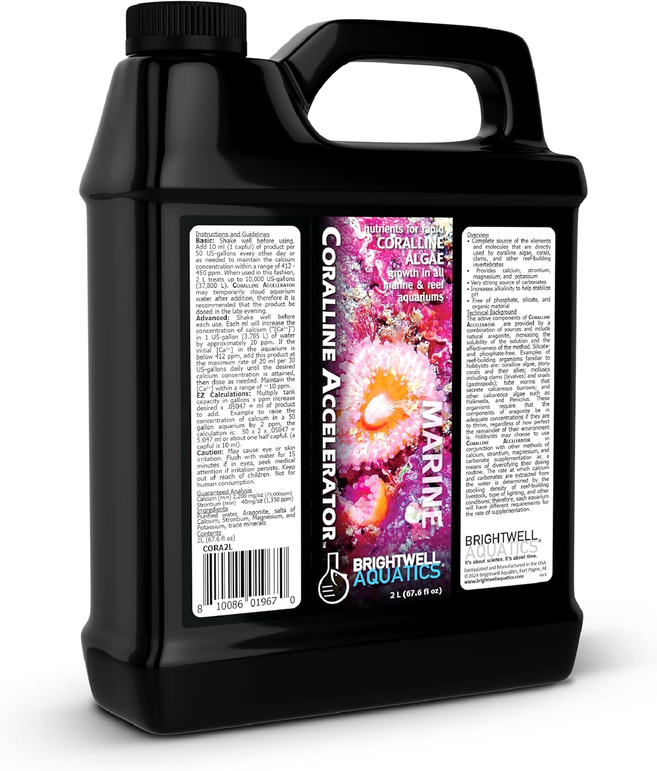 Brightwell Aquatics Coralline Accelerator – Coral Growth Booster – 2 L