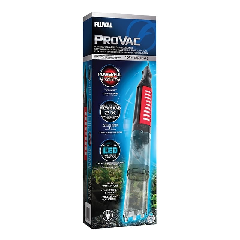 Fluval ProVac Powered Aquarium Gravel Cleaner box packaging