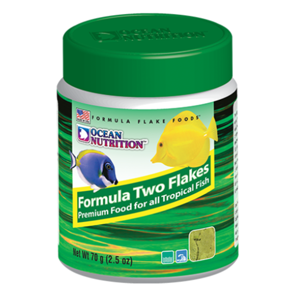 Ocean Nutrition Formula Two Flake herbivore fish food for marine and freshwater grazers