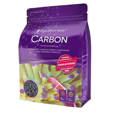 Aquaforest Carbon 1000mL pouch, steam-activated phosphate-free aquarium carbon for reef and freshwater tanks