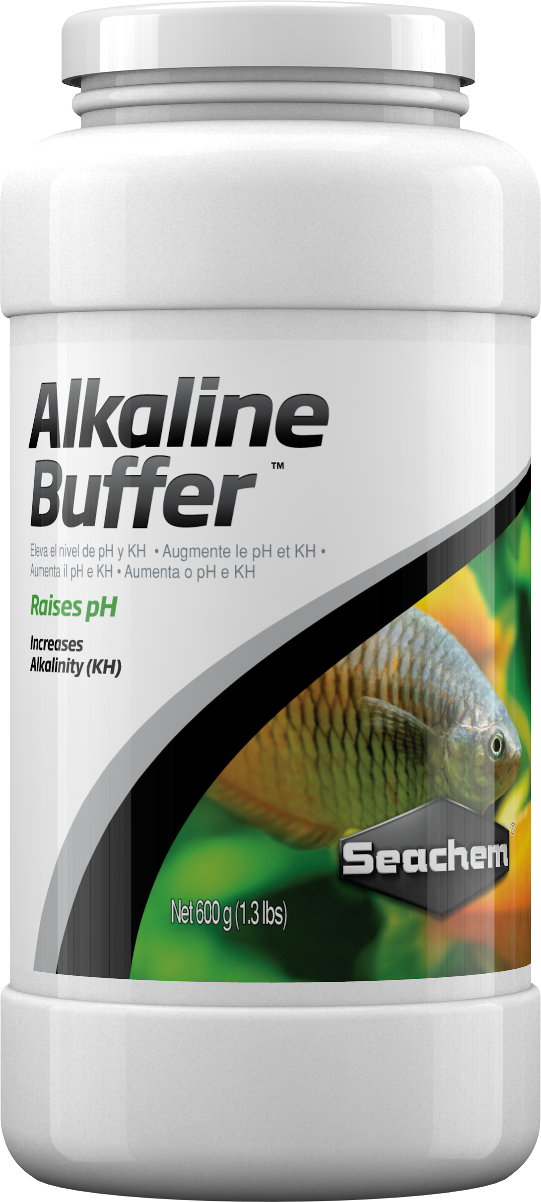 Seachem Alkaline Buffer non-phosphate pH and KH buffer for freshwater aquariums, 600 g jar