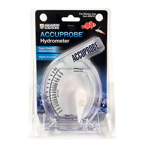 Hikari AccuProbe Hydrometer for marine aquariums in retail packaging, salinity and specific gravity scale