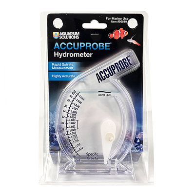 Hikari AccuProbe Hydrometer for marine aquariums in retail packaging, salinity and specific gravity scale