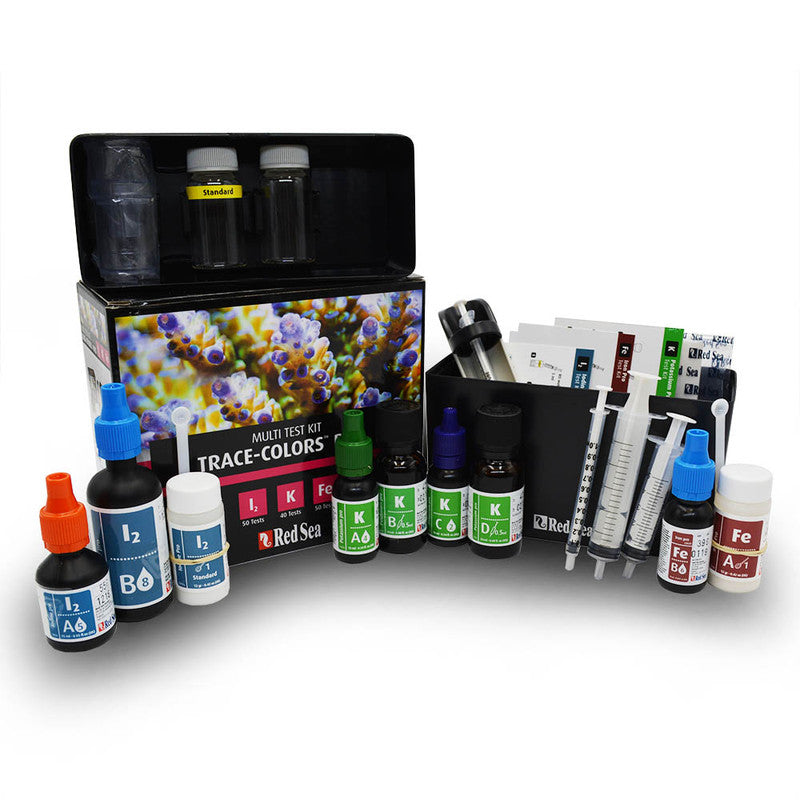 Red Sea Trace Colors PRO - Multi Test Kit Iodine/Potassium/Iron