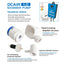 IceCap DCAIR-1.0 DC pinwheel skimmer pump - twist-locking impeller access and venturi