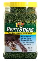 Zoo Med ReptiSticks 4.85 oz jar, floating aquatic turtle food sticks with fish meal and kale