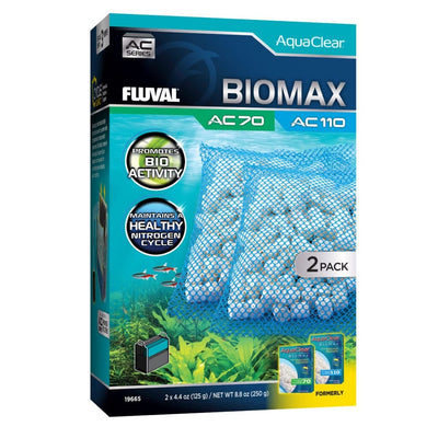 Fluval AquaClear BioMax AC70/110 filter insert box, porous ceramic bio-media that grows beneficial bacteria for the nitrogen cycle in AquaClear 70 and 110 filters