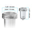 Fluval CO2 Diffuser 250 dimension diagram, about 32 mm outer diameter, 17 mm ceramic disc, and 40 mm tall