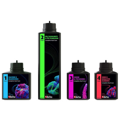 Red Sea 4-Part RCP Complete Reef Care Dosing System - Small (150L - 40 Gal)
