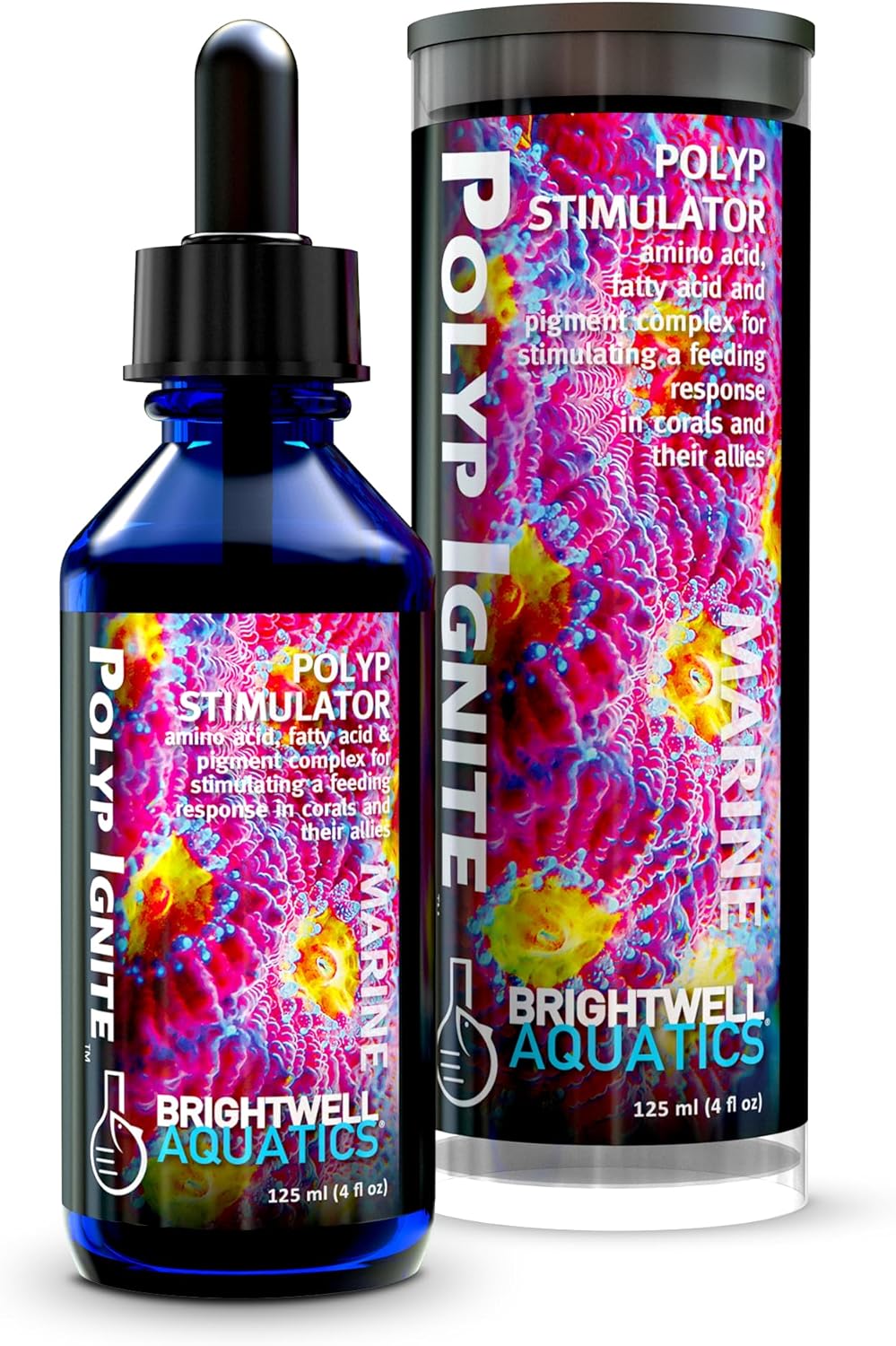 Brightwell Aquatics Polyp Ignite coral color and feeding supplement