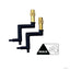 Exo Terra Monsoon Nano multi-directional brass spray nozzles on tubing, expandable to a maximum of four nozzles